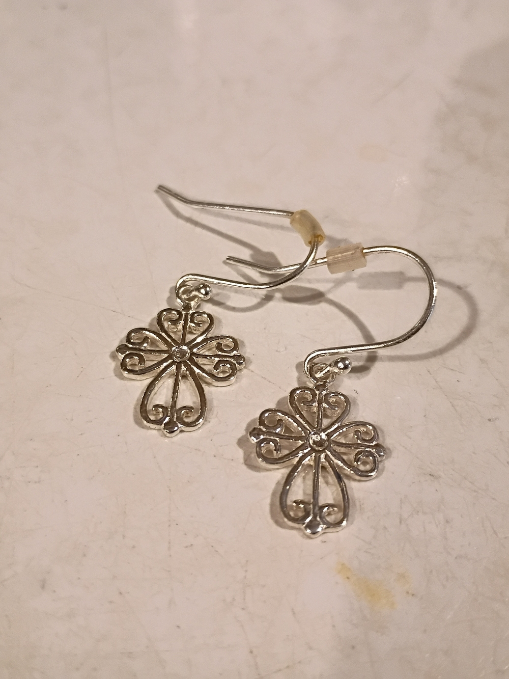 Sterling Silver Cross Earrings